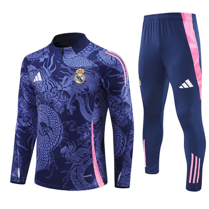 Suéter e calça adulto com zíper médio Real Madrid 2024/25 14001