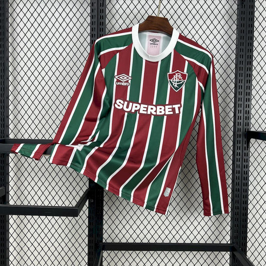Men's Fluminense 2025/26 Home Long Sleeve Jersey