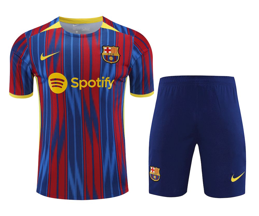 Camisa de treino adulto Barcelona 2023/24 + short 418