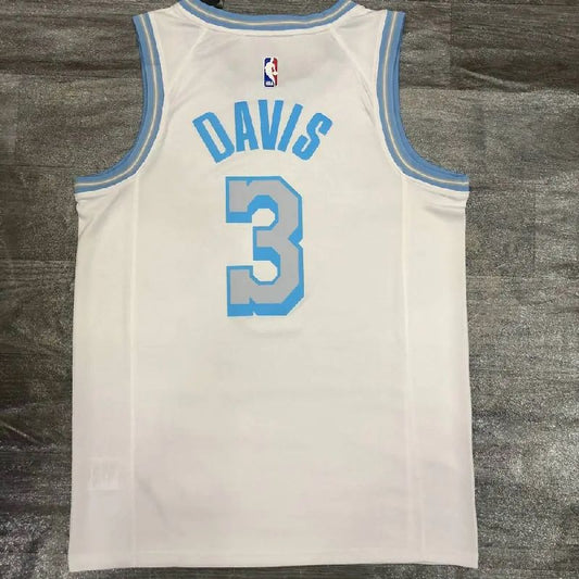 Camisa Anthony Davis Branca Versão Jogador Masculina – Edição Cidade