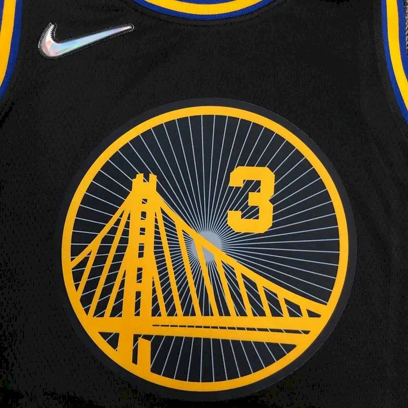 Men’s Jordan Poole Black Team Jersey – 75th Anniversary City Edition