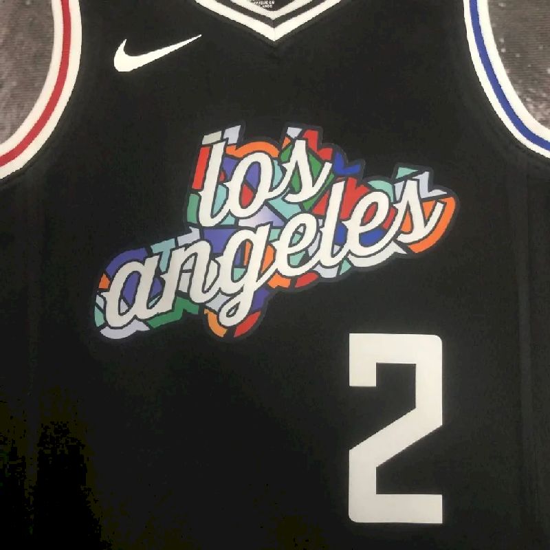 Camisa preta masculina Kawhi Leonard Team – Edição City