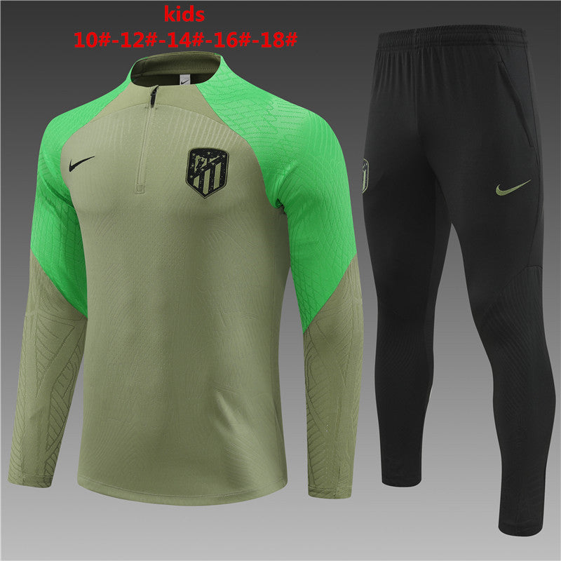Suéter e calça infantil com zíper do Atlético de Madrid 2023/24 14001