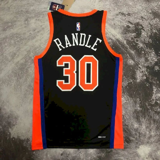 Men’s Julius Randle Black Team Jersey – City Edition
