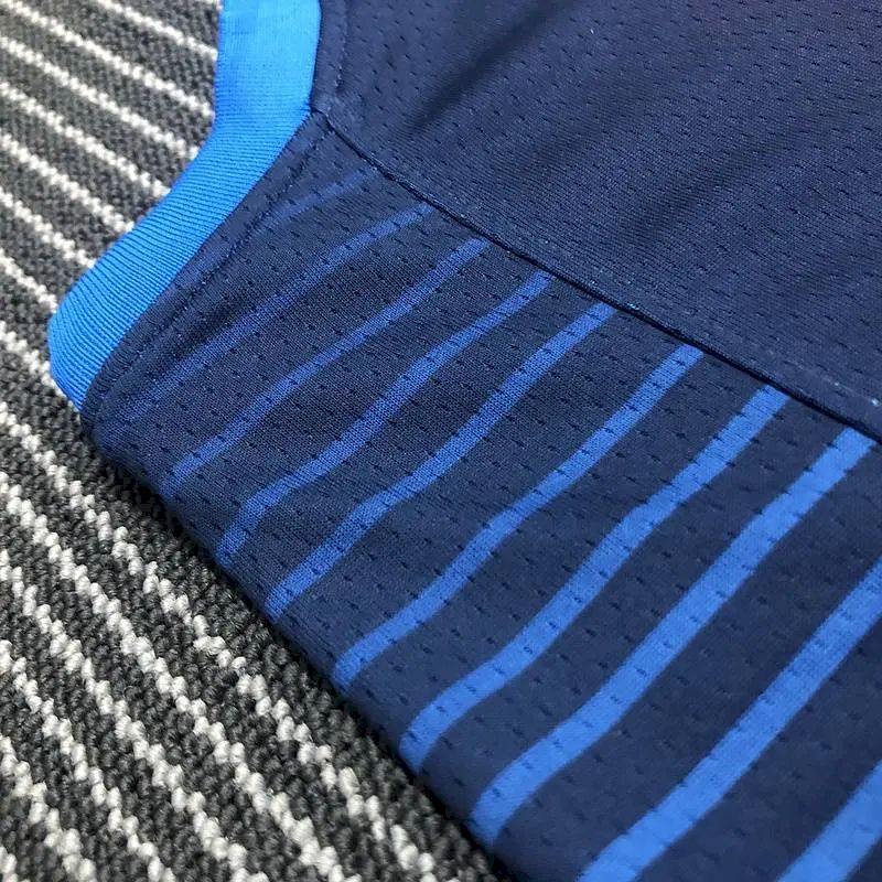 Camisa masculina Russell Westbrook Swingman azul marinho – Edição Statement