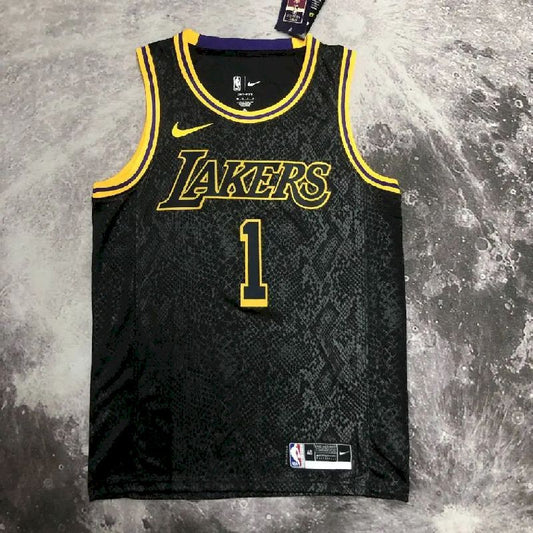 Camisa preta masculina D'Angelo Russell Team