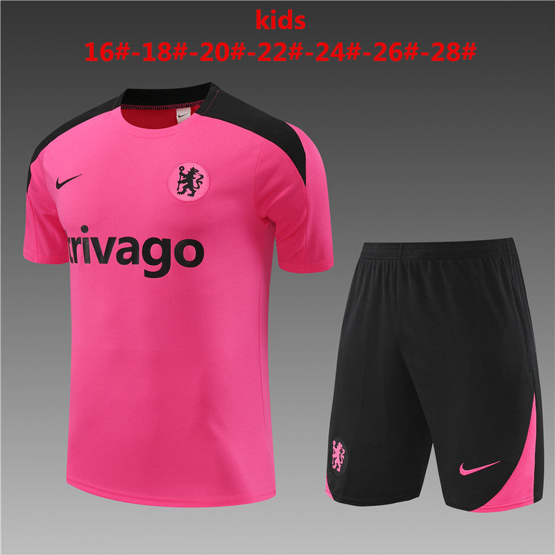 Camisa e short infantil Chelsea 2024/25 14001