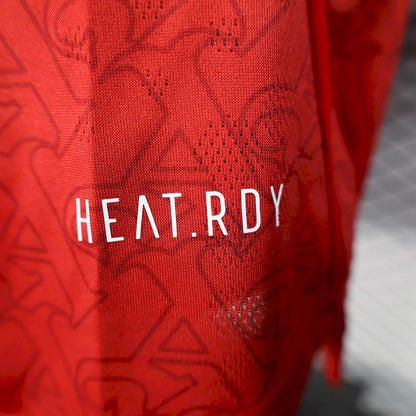 Men's Arsenal 2025/26 Home Long Sleeves Jersey Player Version