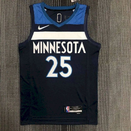 Camisa azul Derrick Rose masculina – Edição de 75º aniversário