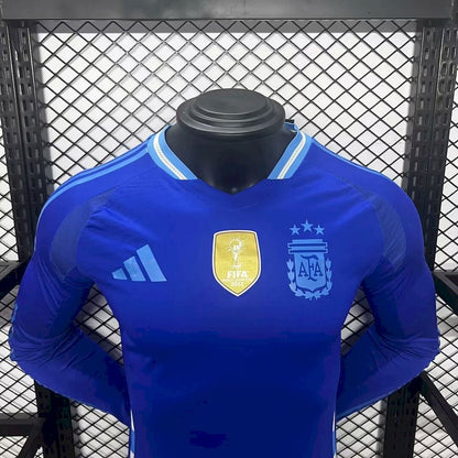 Camisa Argentina 2024/25 Away Manga Longa Versão Jogador