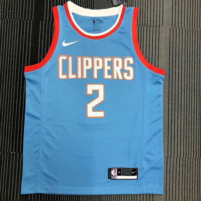 Camisa masculina Kawhi Leonard Swingman azul – Edição City