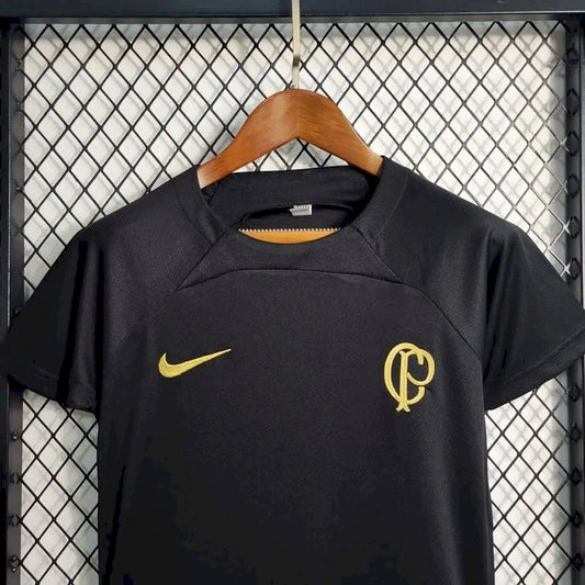 Camisa Infantil Preta Corinthians 2023/24
