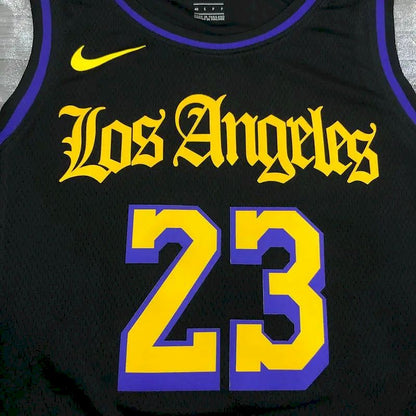 Camisa LeBron James 2020-21 Preta Swingman Versão Jogador Masculina – Noche Latina