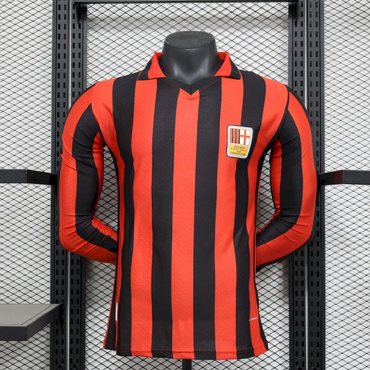 Ac Milan 2024/25 125Th Anniversary Edition Retro Long Sleeves Jersey Player Version