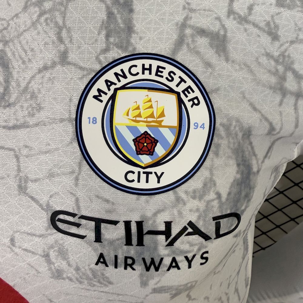 Men's Manchester City x KIDSUPER 2025/26 Long Sleeves Jersey Player Version