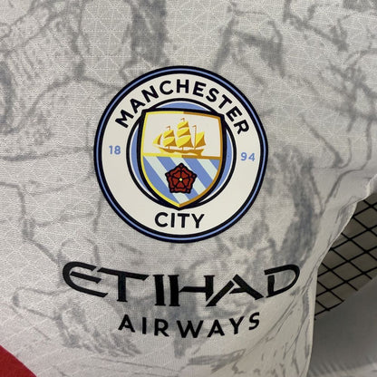 Men's Manchester City x KIDSUPER 2025/26 Long Sleeves Jersey Player Version