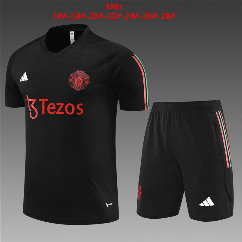 Camisa e short infantil Manchester United 2023/24 14001
