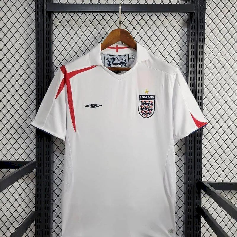 Camisa retrô da Inglaterra 2005