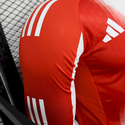 Bayern Munich 2025/26 Home Long Sleeves Jersey Player Version