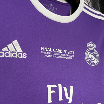 Camisa reserva do Real Madrid 2016/17 da UCL retrô