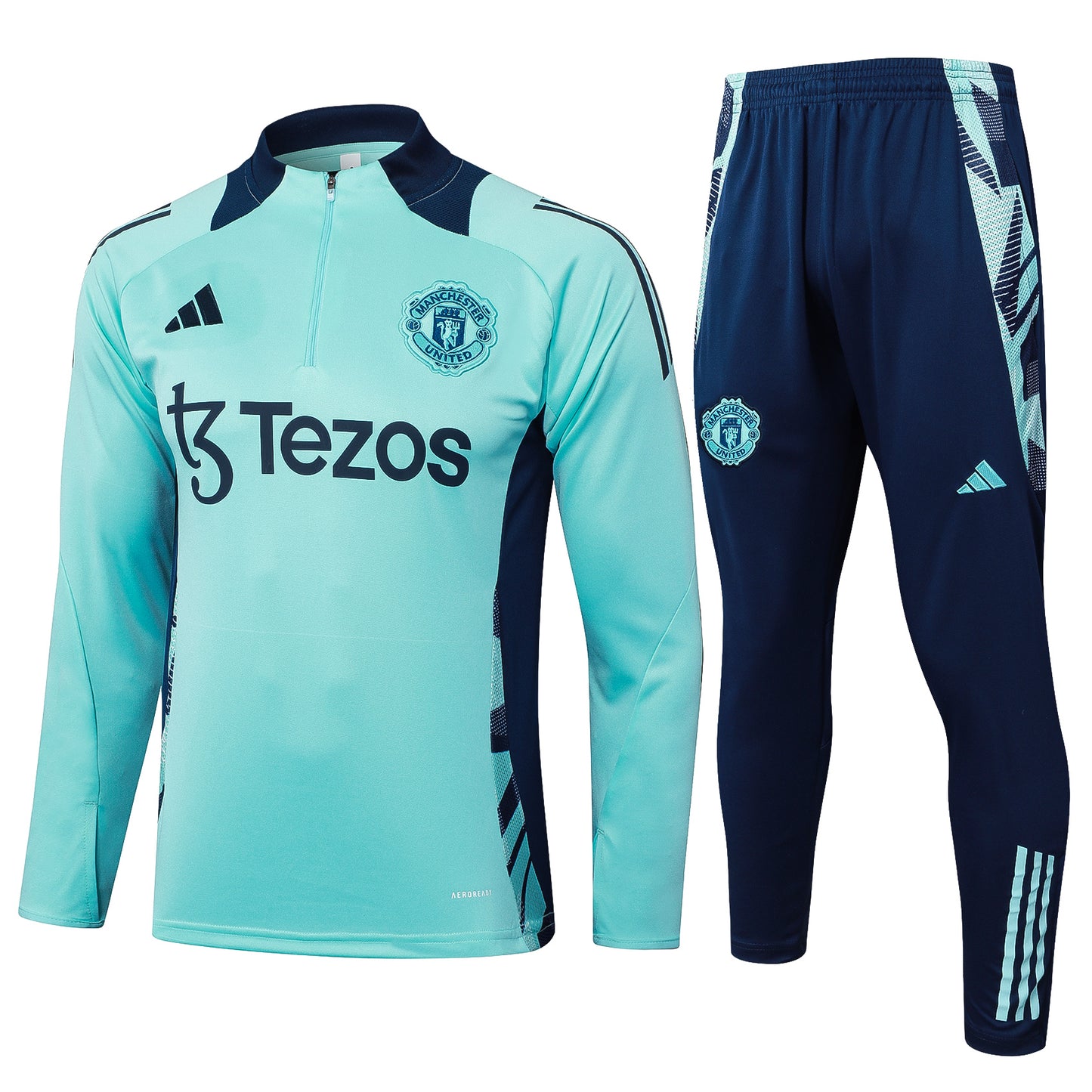 Suéter e calça adulto Manchester United 2024/25 com zíper 815