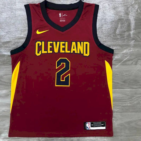 Men’s Kyrie Irving Maroon Swingman Player Version Jersey – Icon Edition
