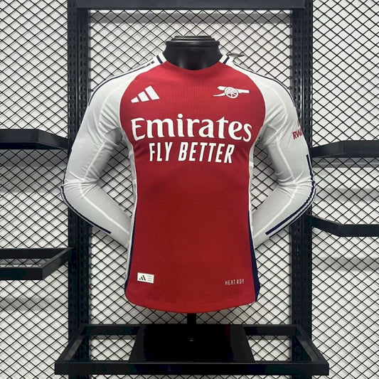 Camisa Arsenal Home 2024/25 de manga comprida, versão jogador