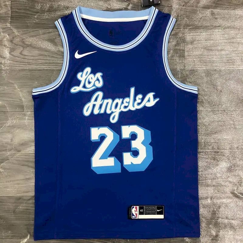 Camisa LeBron James Royal Retro Classics 2020-21 Swingman Player Version Masculina – Edição Clássica