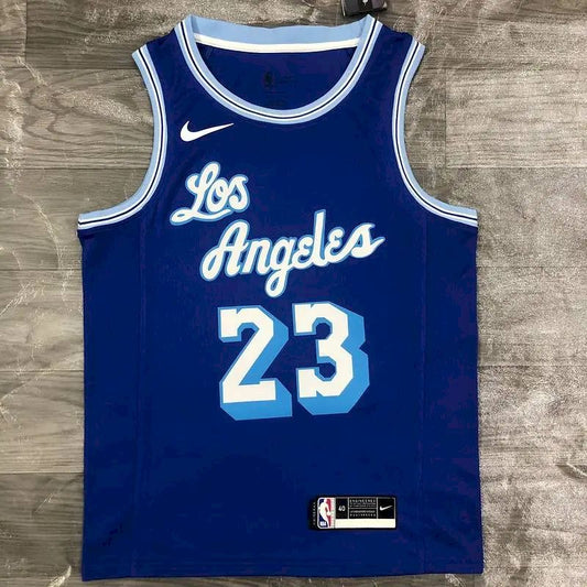 Camisa LeBron James Royal Retro Classics 2020-21 Swingman Player Version Masculina – Edição Clássica