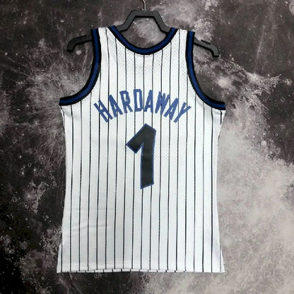 Camisa masculina M&amp;N 1994 Anfernee Hardaway branca retrô