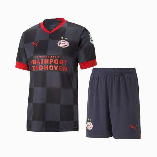 Uniforme reserva infantil do PSV Eindhoven 2022/23