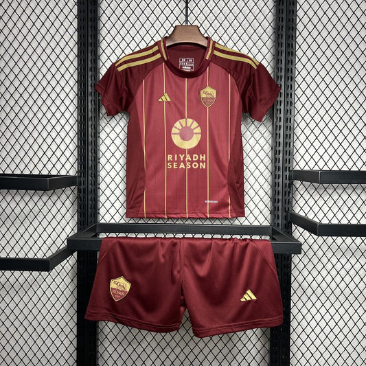 As Roma 2024/25 Home Kids Kit 2