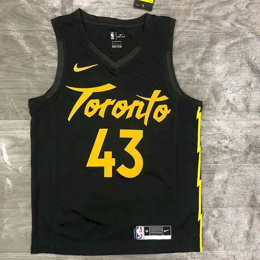 Men’s Fred VanVleet Black Swingman Player Version Jersey – City Edition