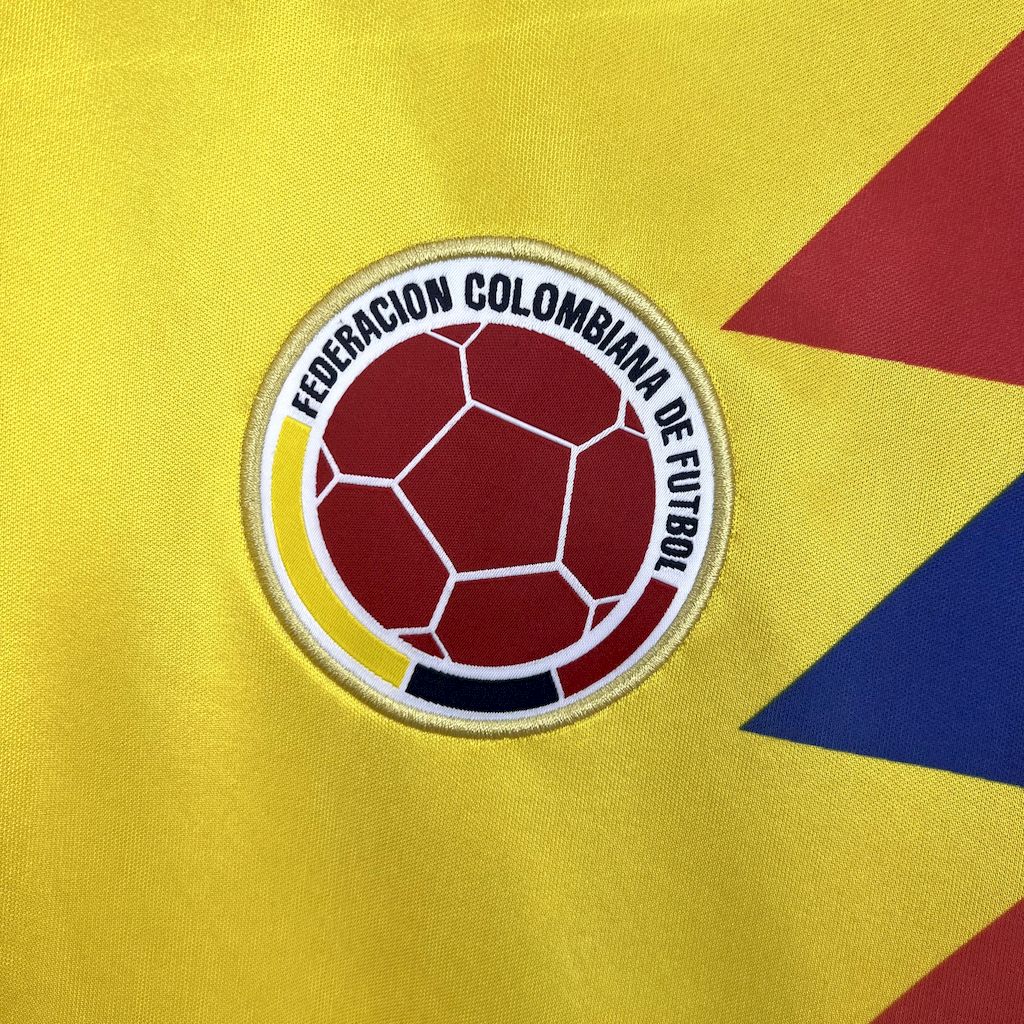 Camisa retrô da seleção da Colômbia de 1990