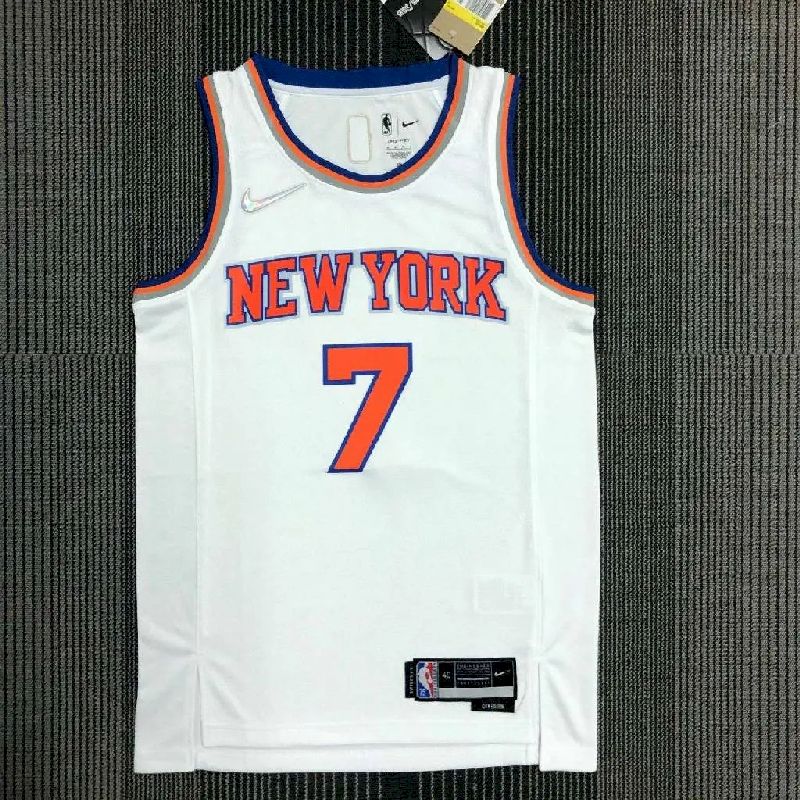 Camisa masculina Carmelo Anthony White Team – Edição de 75º aniversário