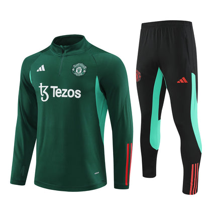 Suéter e calça adulto Manchester United 2023/24 com zíper 14001