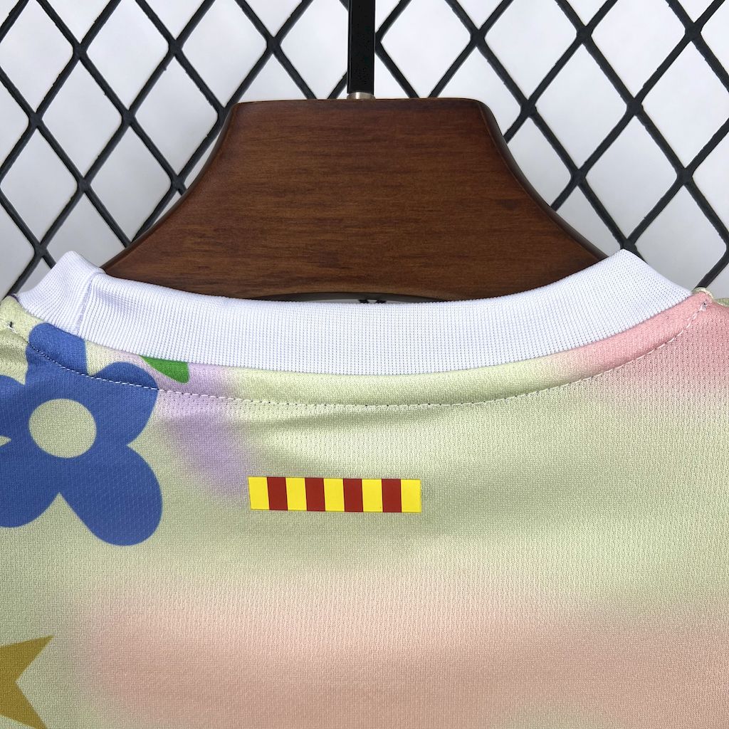 Barcelona 2025/26 Flower Special Edition Kids Kit