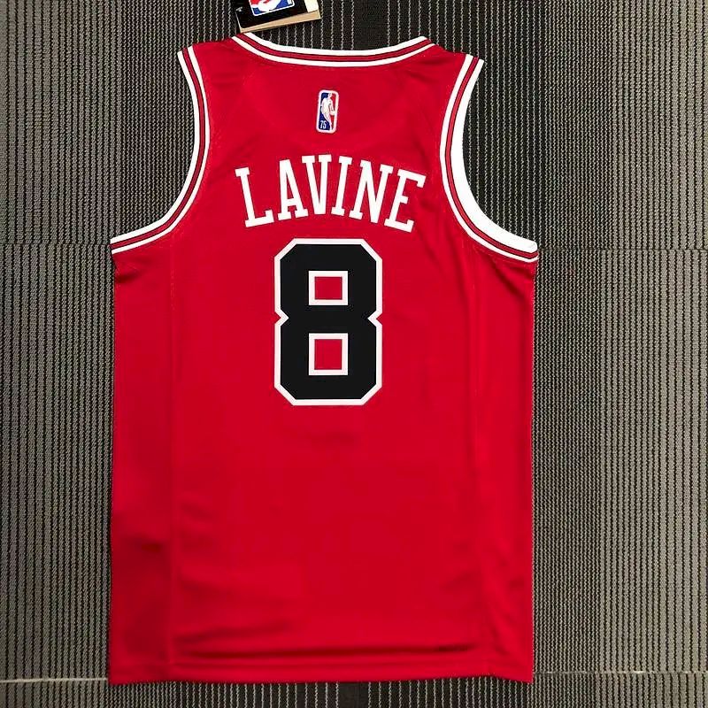 Camisa vermelha masculina Zach LaVine Team – Edição de 75º aniversário