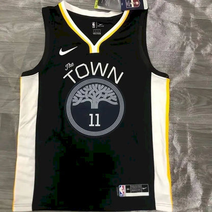 Camisa Klay Thompson com gola V preta, versão jogador, masculina – Edição Statement