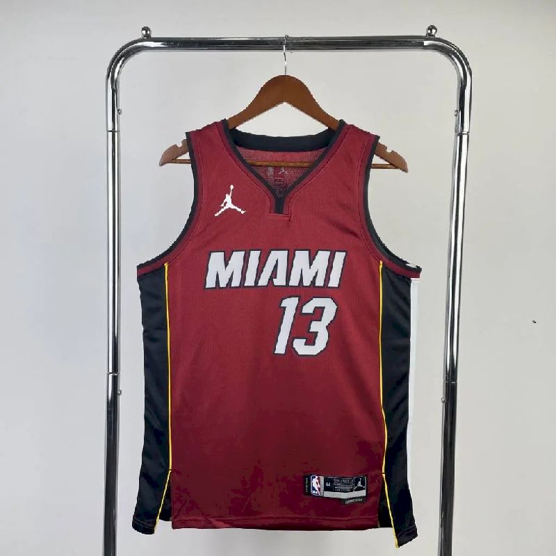 Men’s Bam Adebayo Red Team Jersey – Statement Edition