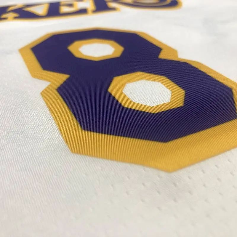 Camisa Kobe Bryant 8 branca masculina versão jogador