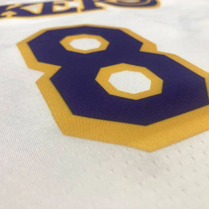 Camisa Kobe Bryant 8 branca masculina versão jogador