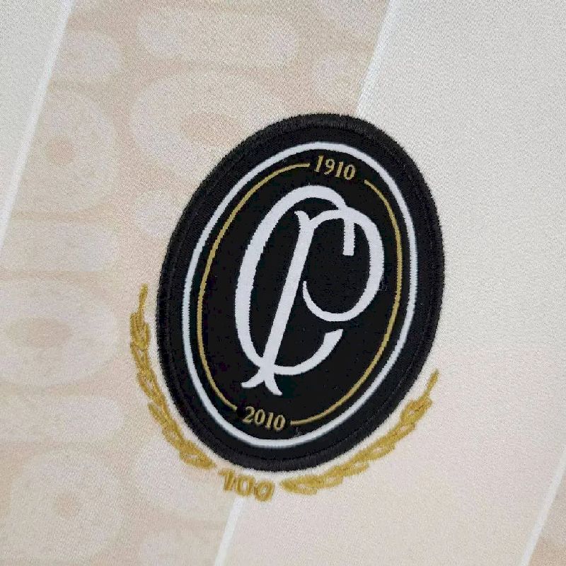 Camisa retrô do Corinthians aniversário de 2010