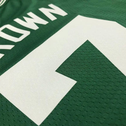 Men’s Jaylen Brown Green Team Jersey – 75th Anniversary Edition