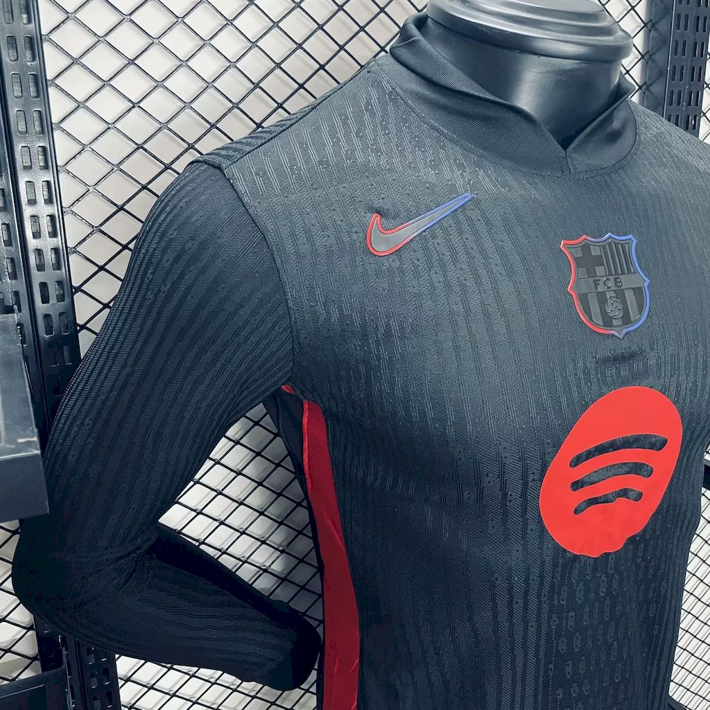 Camisa Barcelona II 2024/25 de manga comprida, versão jogador