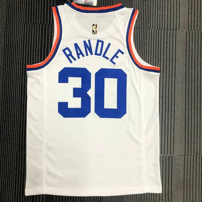 Camisa Julius Randle Masculina Branca 2021-22 75º Aniversário – Edição Clássica