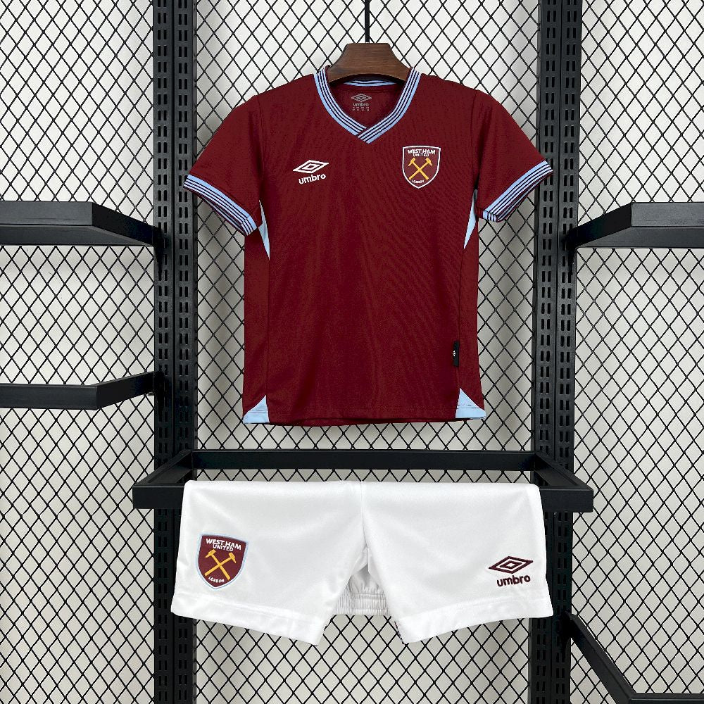 Kids West Ham United 2025/26 Home Kit