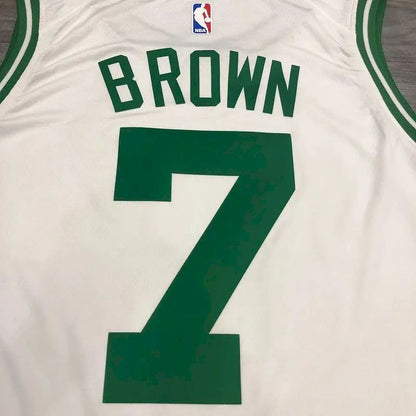 Camisa Jaylen Brown Branca Masculina Versão Jogador - Edição Associação