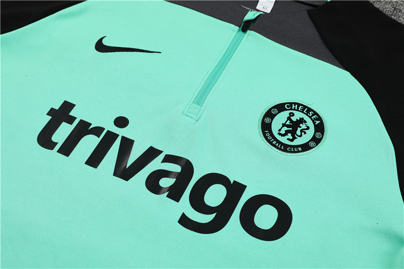 Suéter e calça Chelsea 2024/25 com zíper e meio zíper 14001