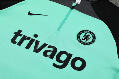 Suéter e calça Chelsea 2024/25 com zíper e meio zíper 14001